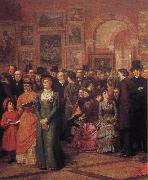 William Powell Frith The Private View of the Royal Academy Sweden oil painting artist